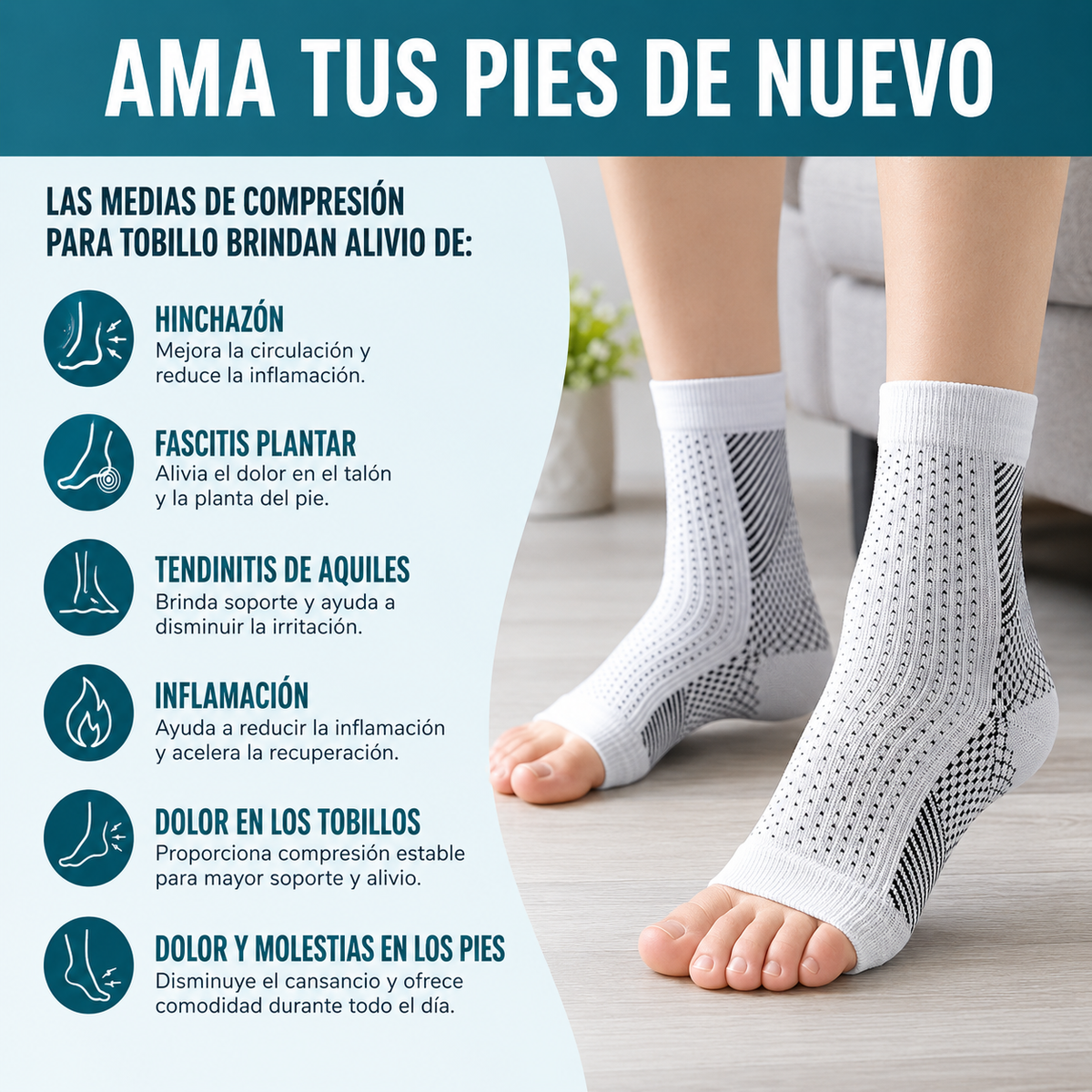 Medias de Neurocompresión – Alivio y Circulación para tus Piernas