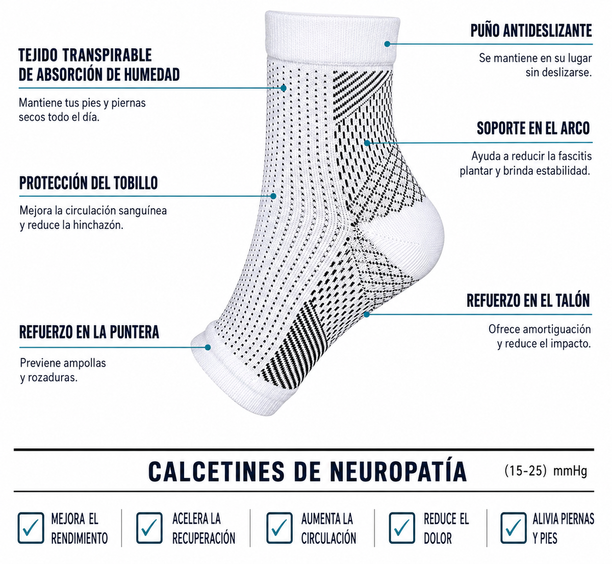 Medias de Neurocompresión – Alivio y Circulación para tus Piernas - Antiguo